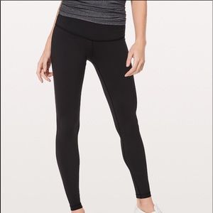 LULU LEMON BLACK LEGGINGS (WUNDER-UNDER)